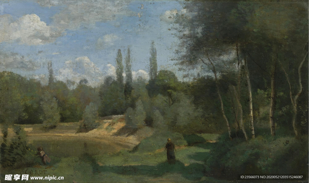 复古写实风景油画