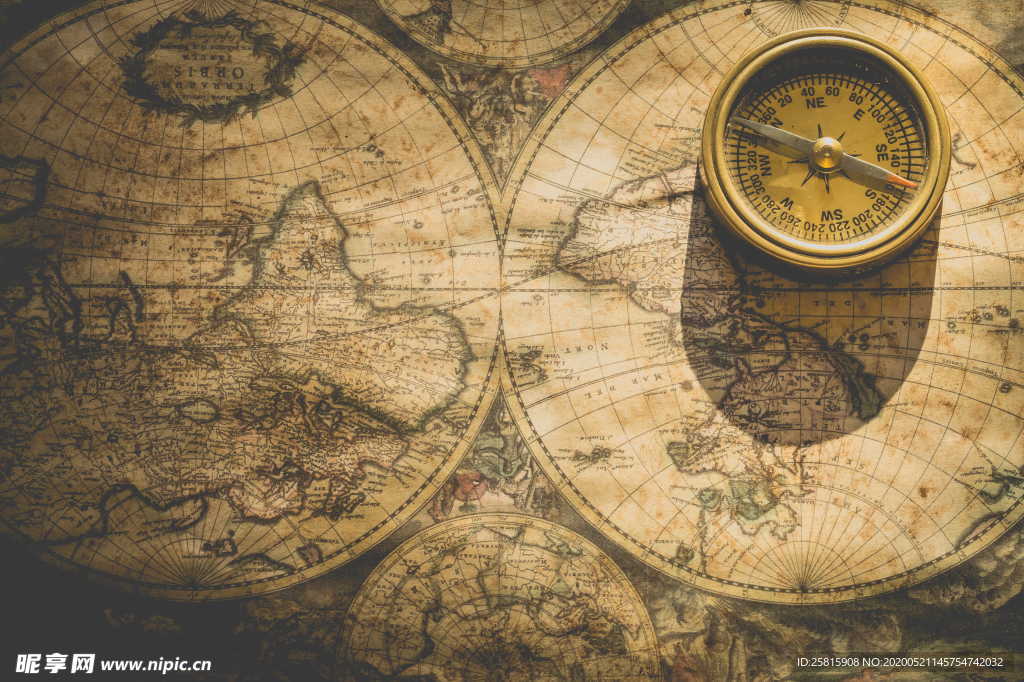 方位区位地理素材图片