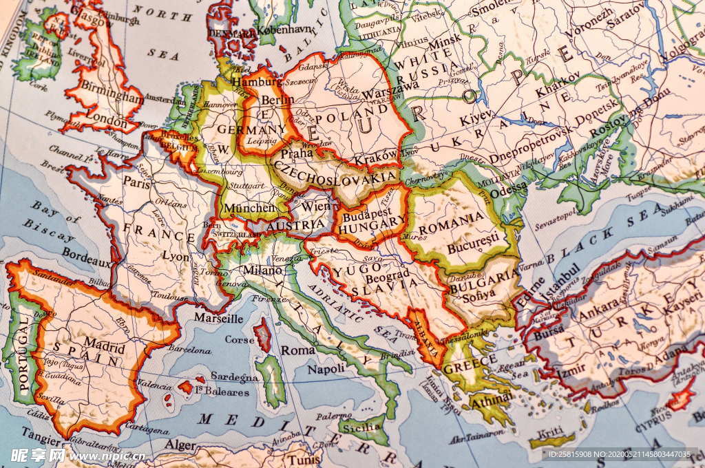 方位区位地理素材图片