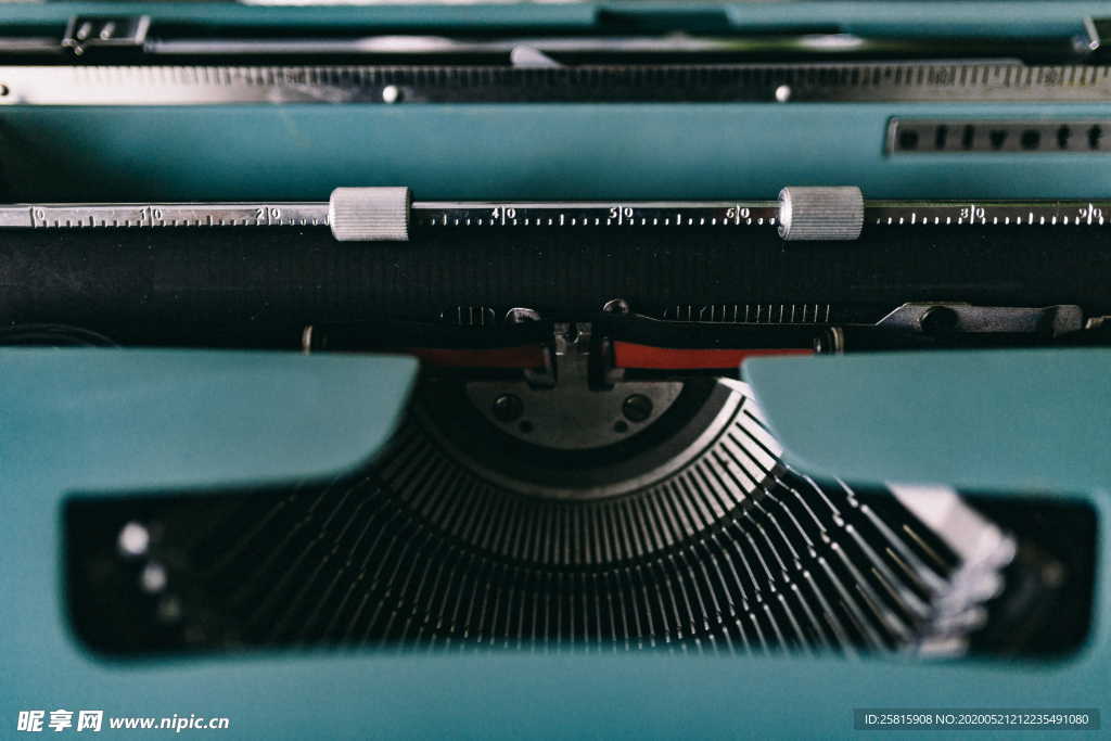 打字机特写图片