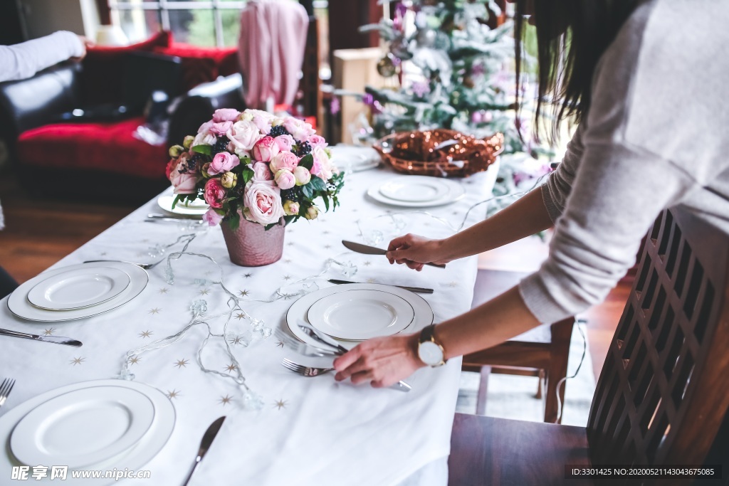准备圣诞晚餐