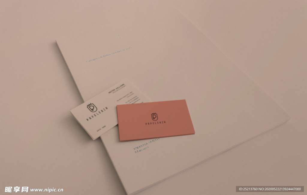 信封信纸名片样机