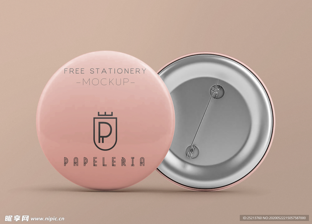 红色胸章样机设计