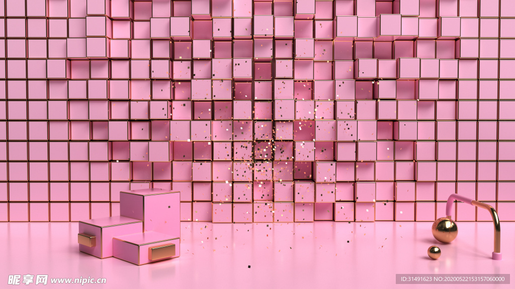 几何场景 背景 电商 主图