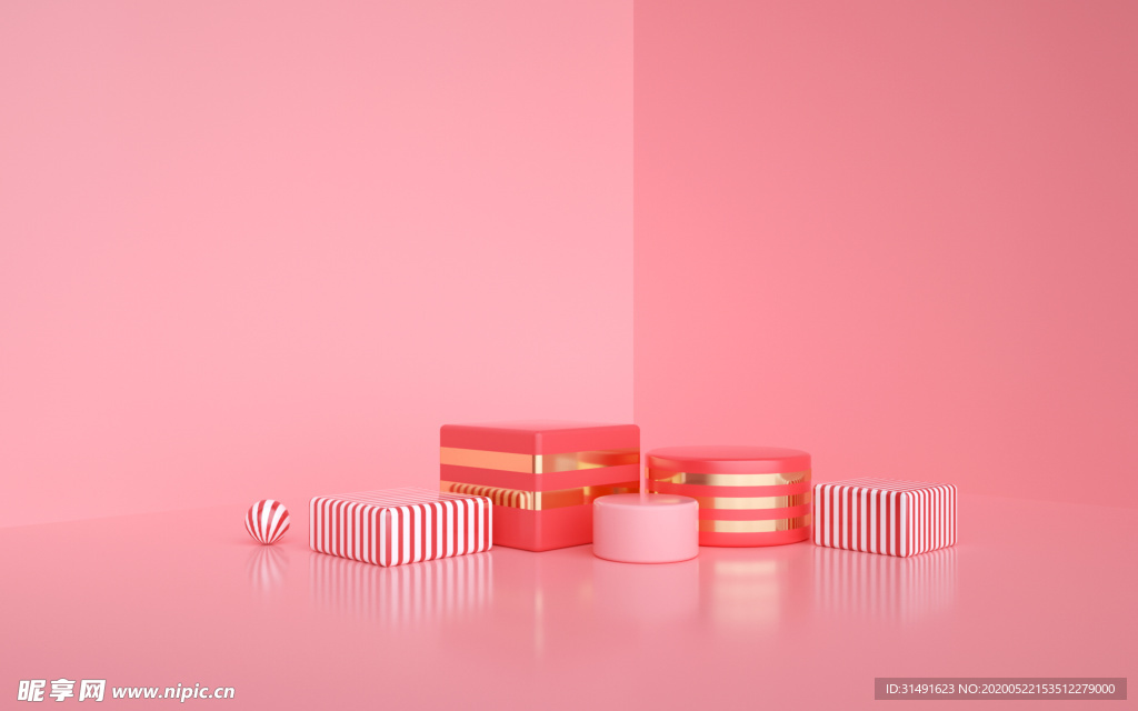 几何场景 背景 电商 主图 产