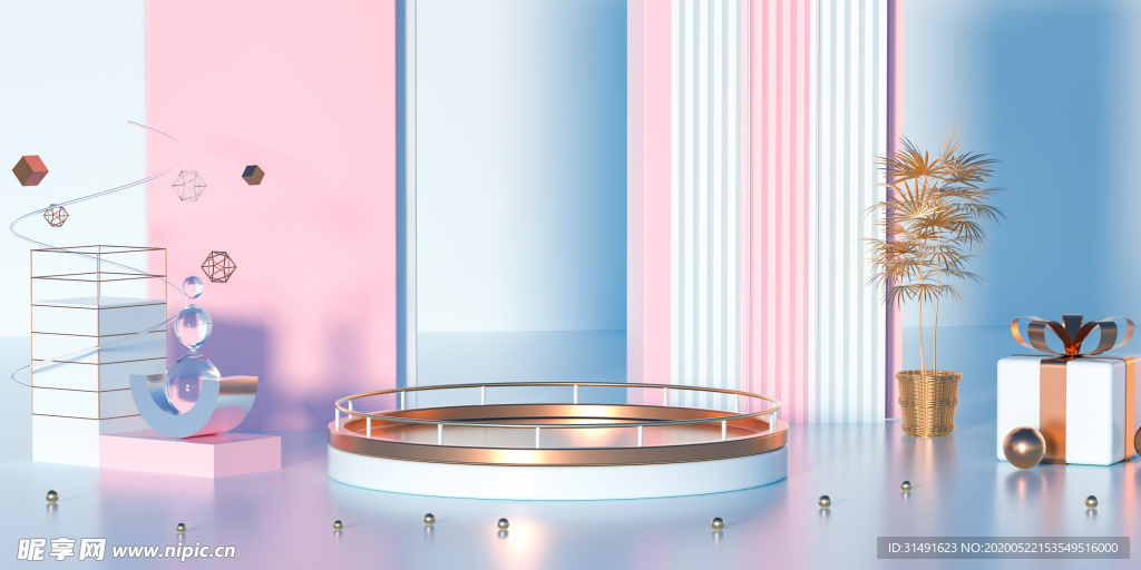 几何 场景 背景 电商 主图