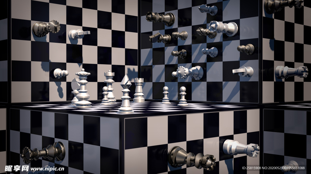 国际象棋博弈图片