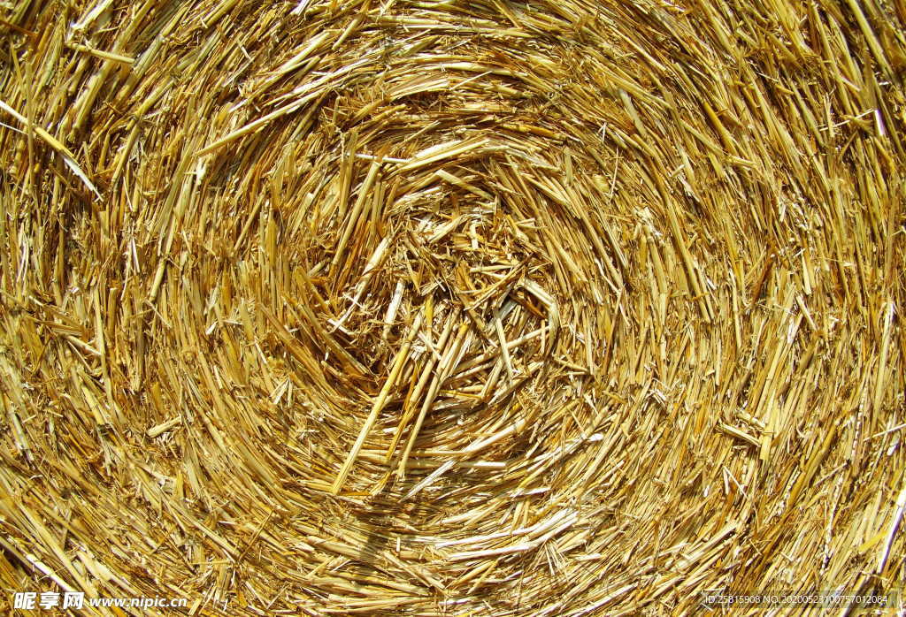 草垛麦草垛稻草垛图片