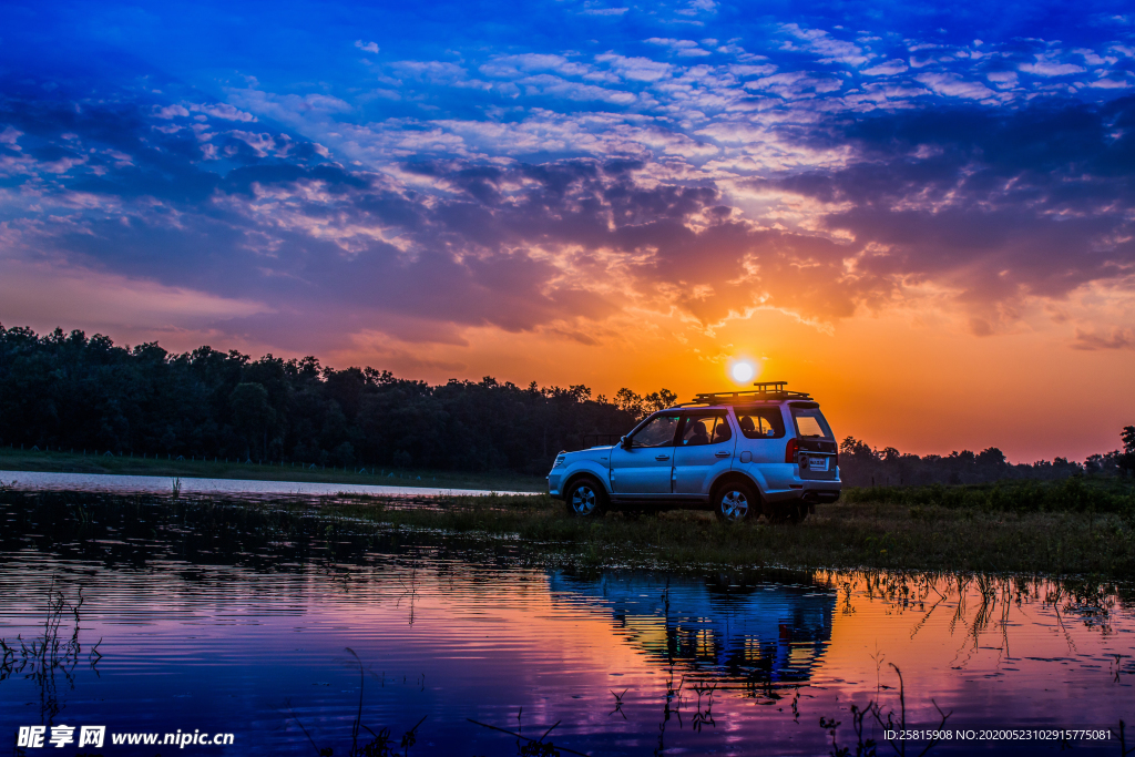 日落夕阳唯美图片