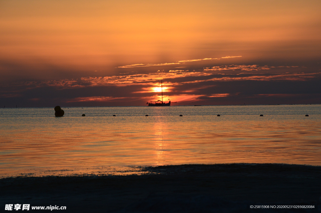 日落夕阳唯美图片