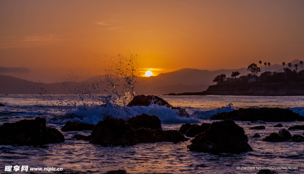日落夕阳唯美图片
