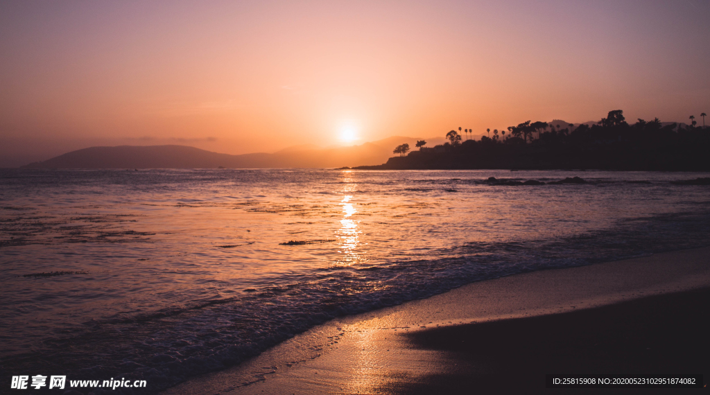 日落夕阳唯美图片