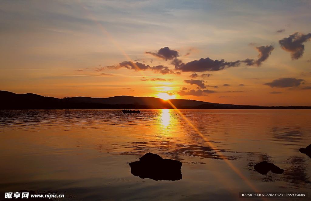 日落夕阳唯美图片