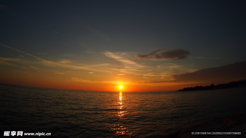 日落夕阳唯美图片