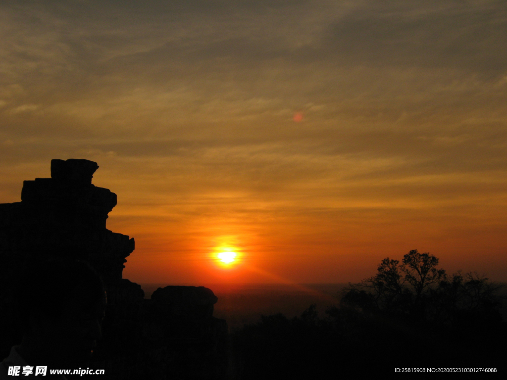日落夕阳唯美图片