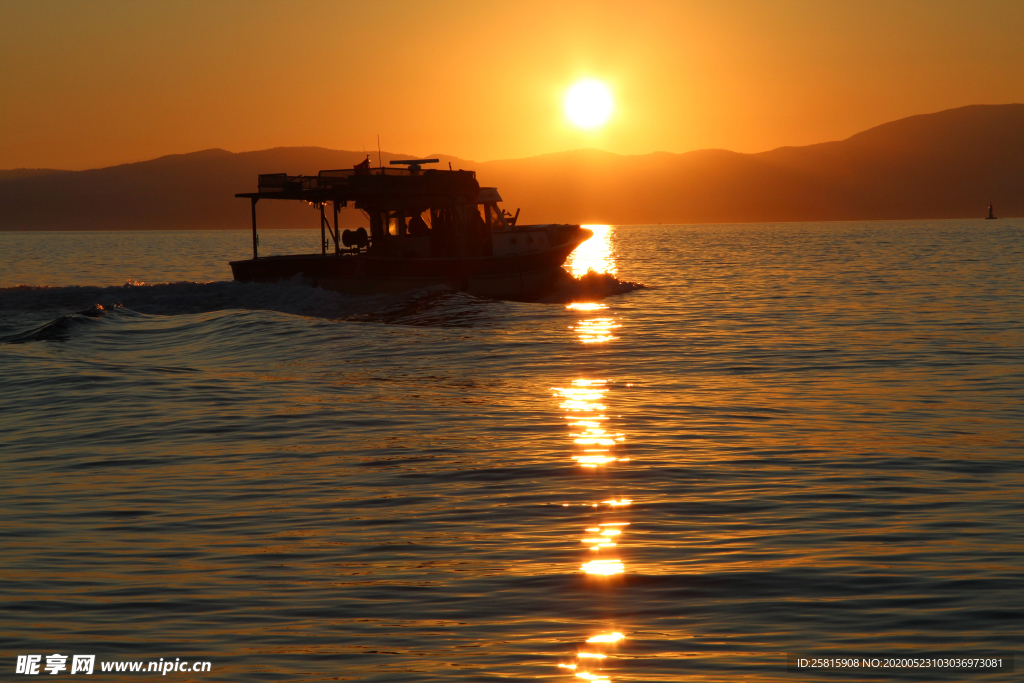 日落夕阳唯美图片