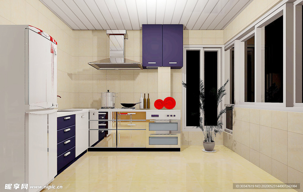 厨房家装效果图设计