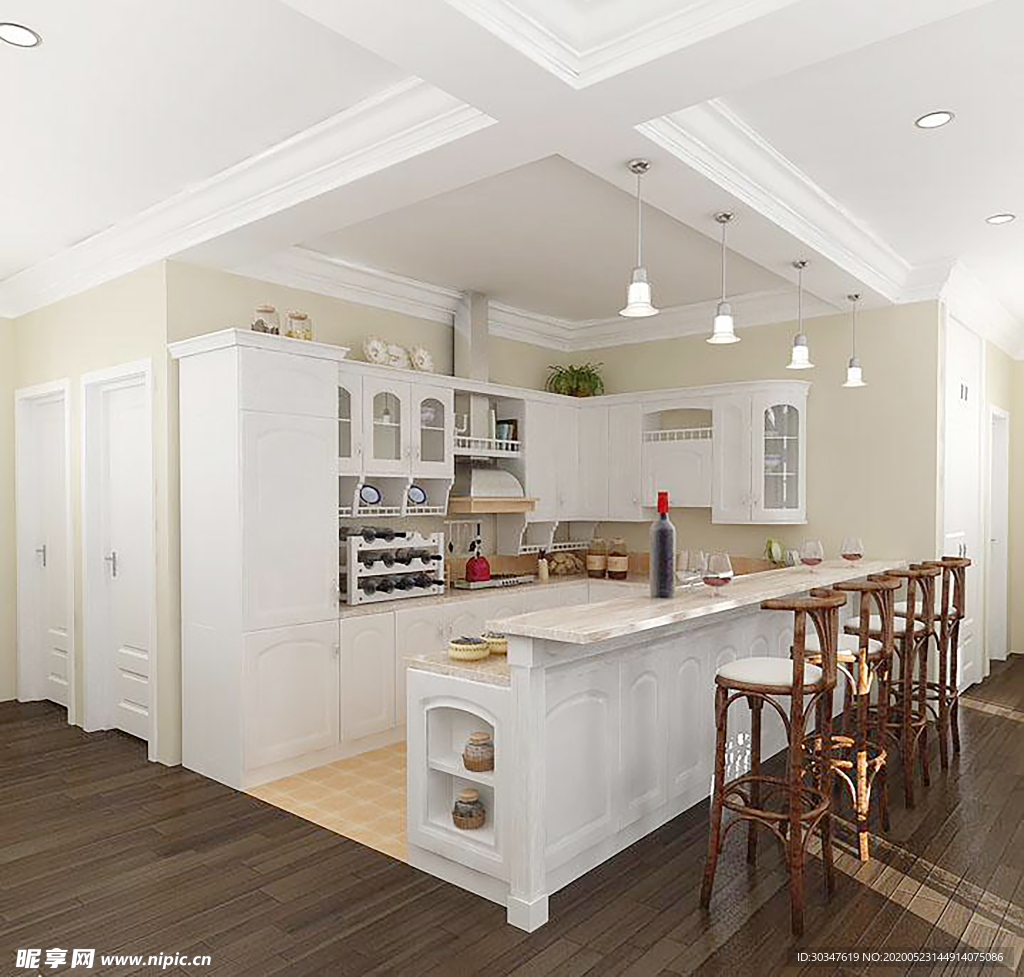 厨房家装效果图设计