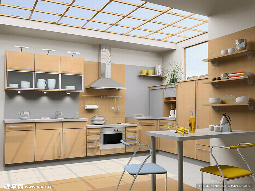 厨房家装效果图设计