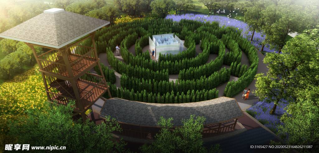 中国青岛藏马山效果实景图