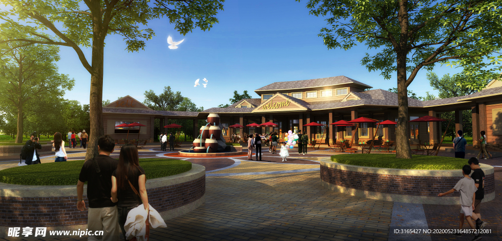 中国青岛藏马山效果实景图