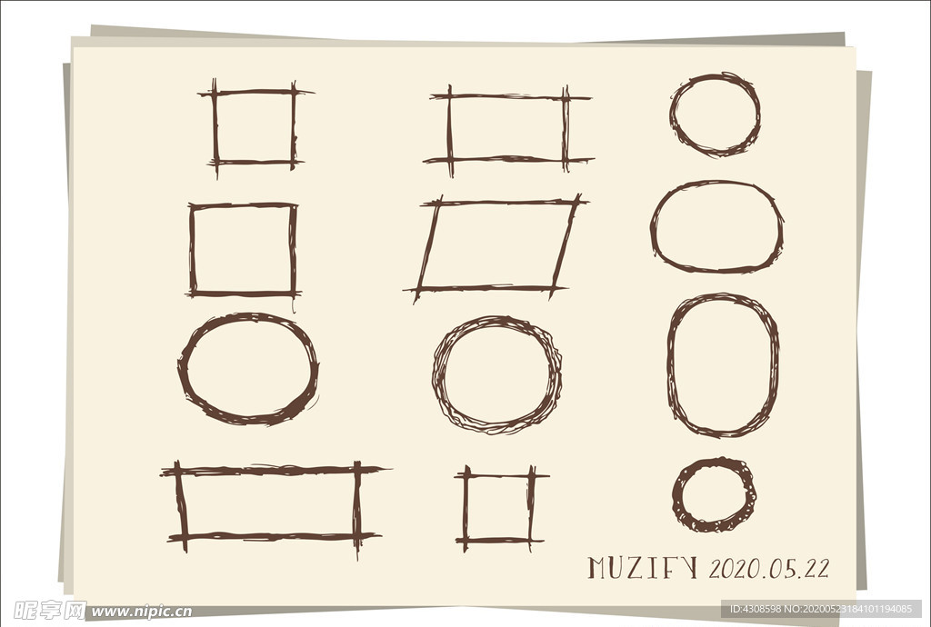 12款入涂鸦边框设计