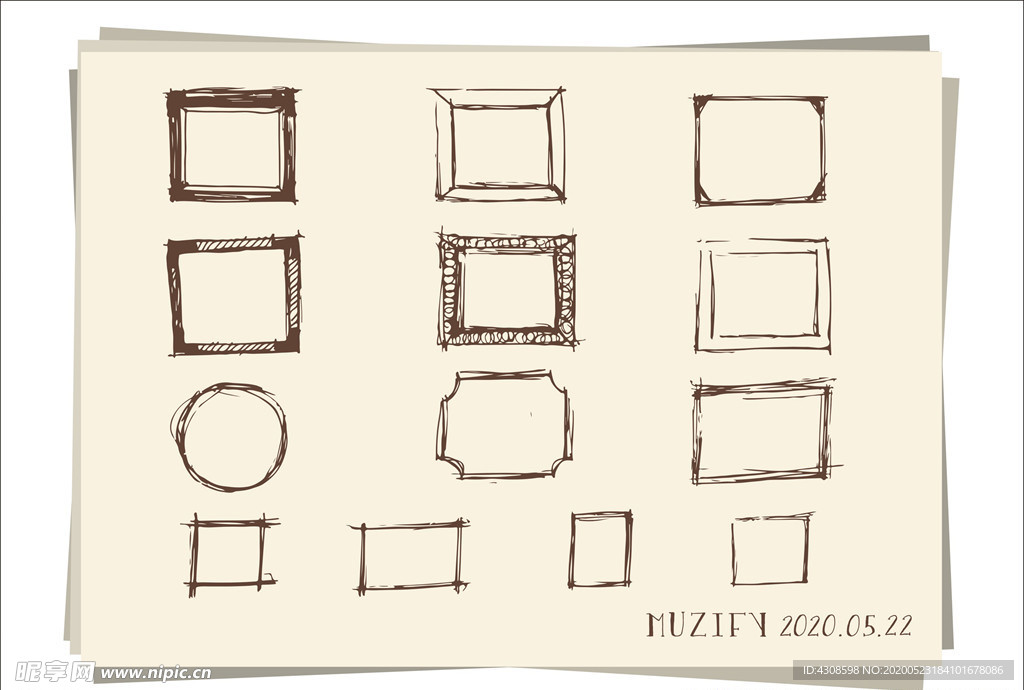 14款入涂鸦边框设计