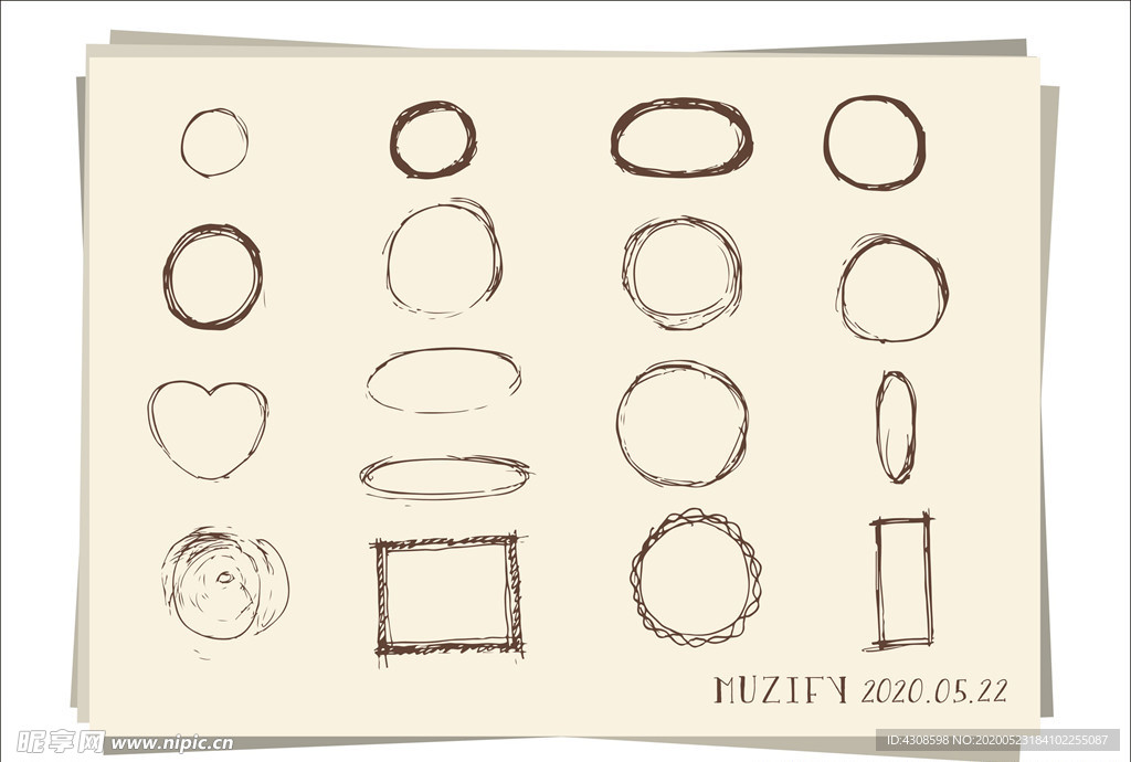 16款入涂鸦边框设计