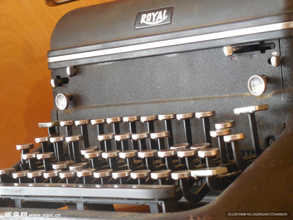 打字机特写图片