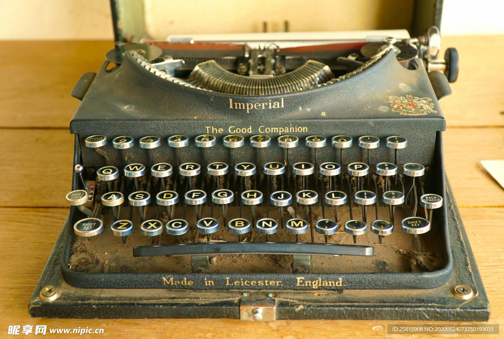 打字机特写图片