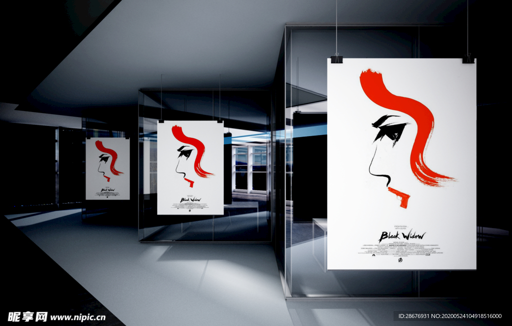 海报样机，海报实物效果图