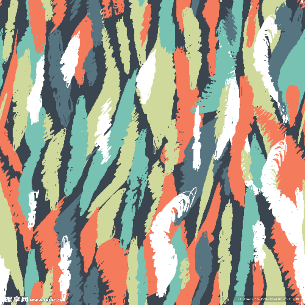 无缝花纹 北欧风格