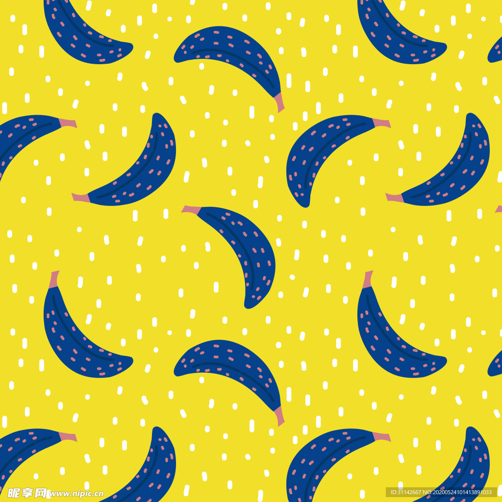 无缝花纹 香蕉
