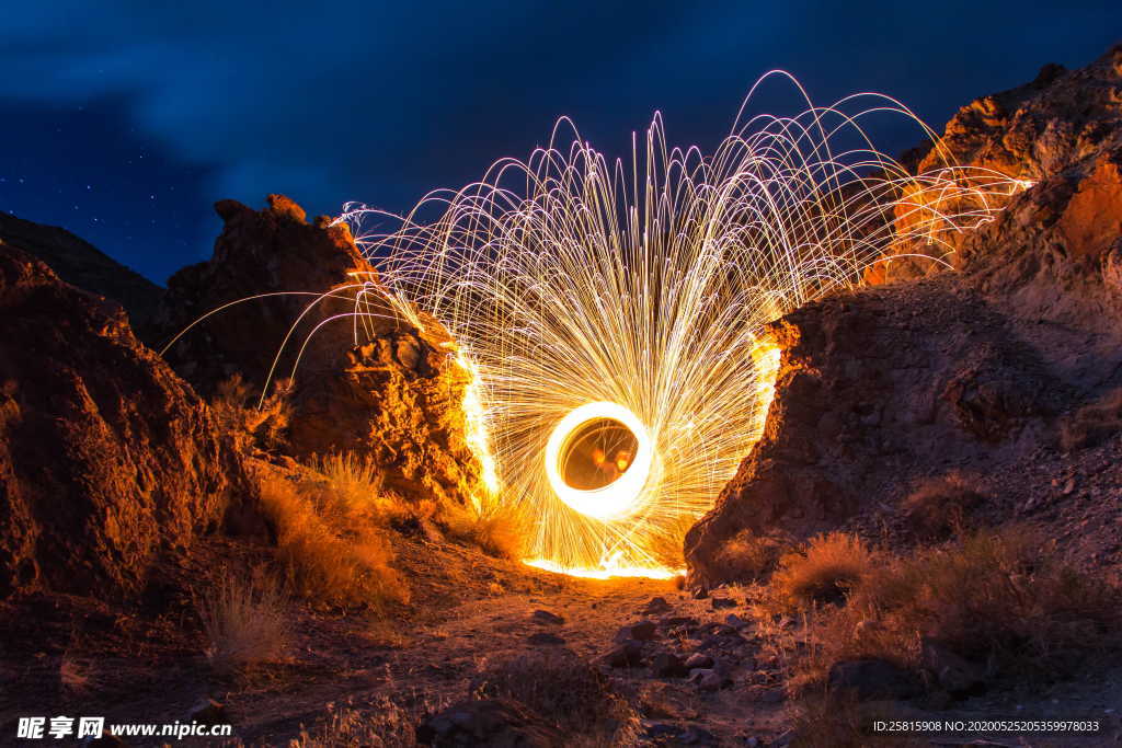 烟花棒烟火祝福图片
