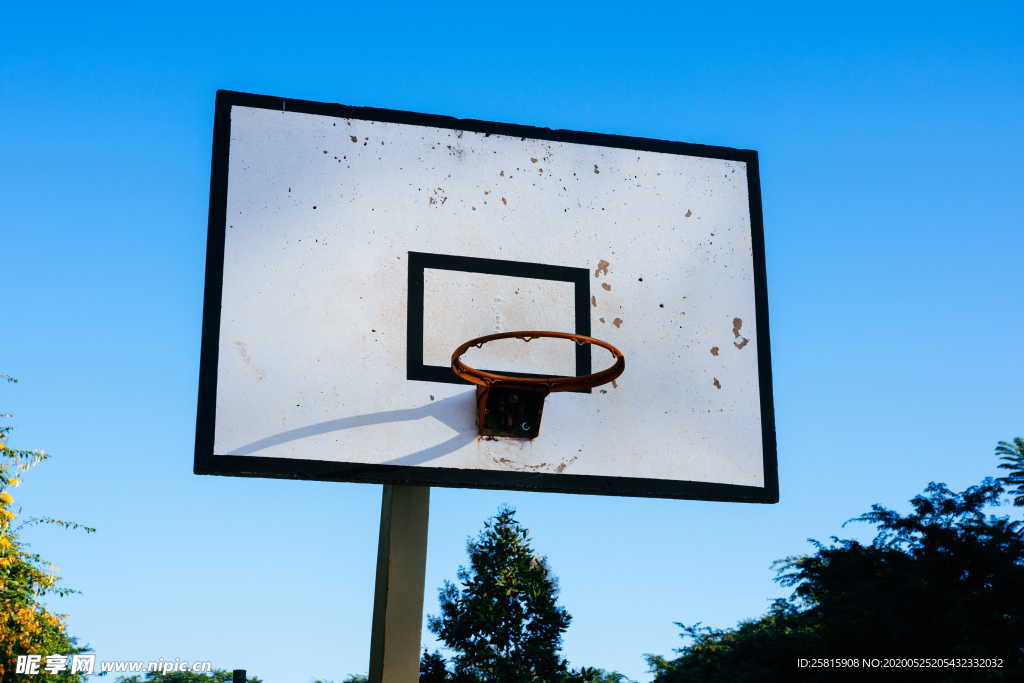 篮球框篮板蓝框图片