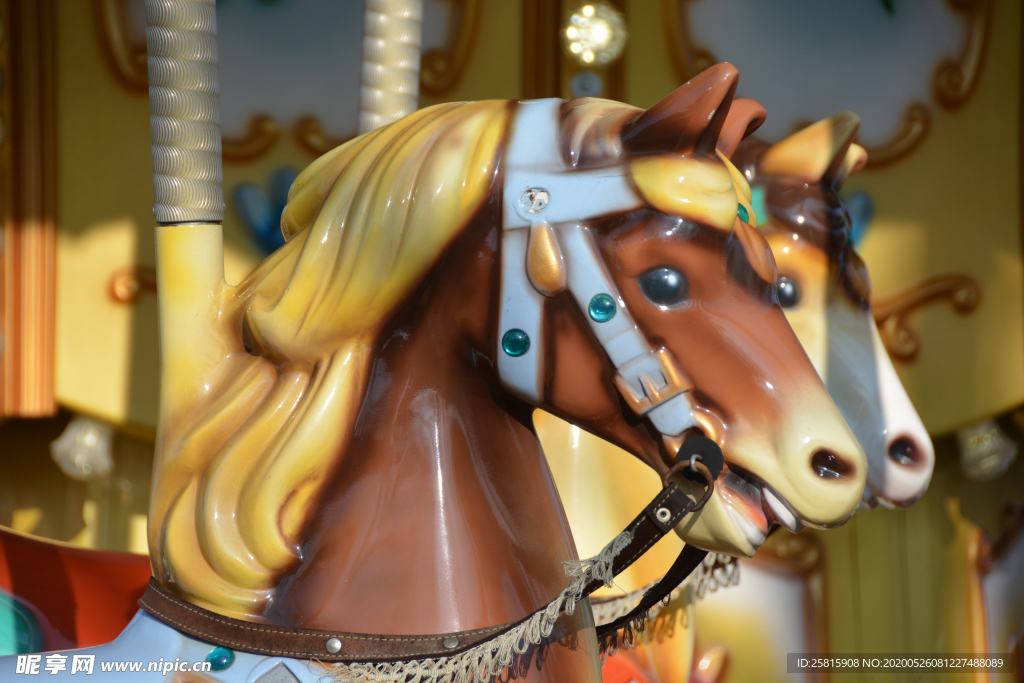 旋转木马游乐场图片