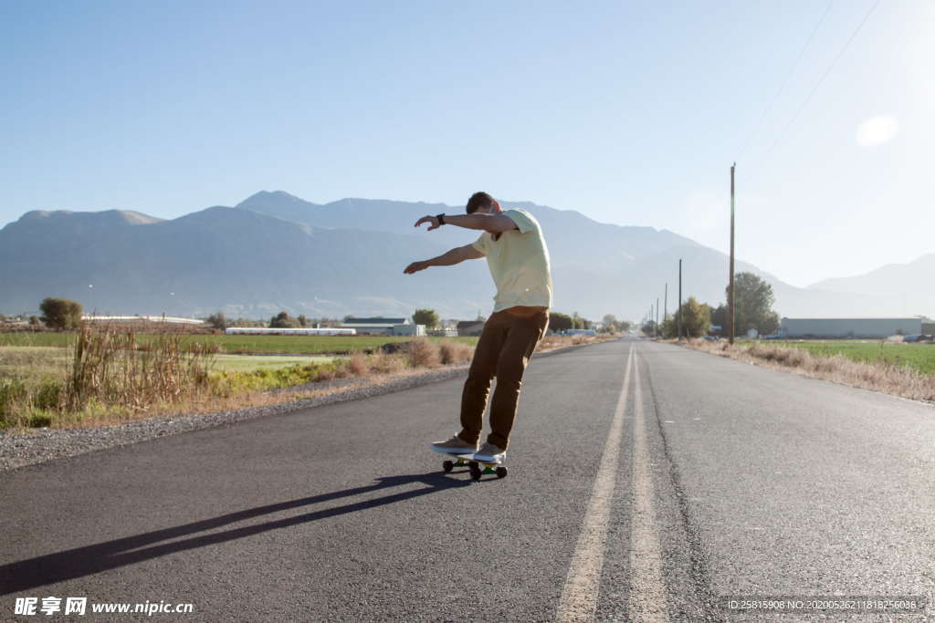 滑板休闲运动炫酷图片