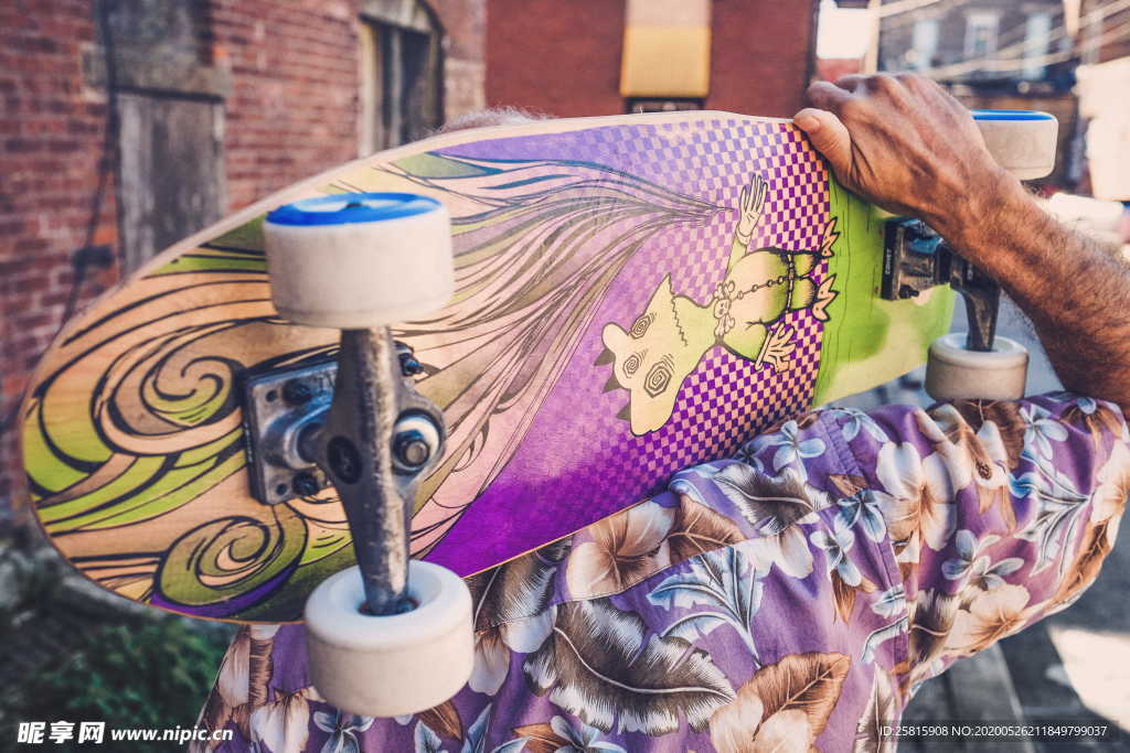 滑板休闲运动炫酷图片