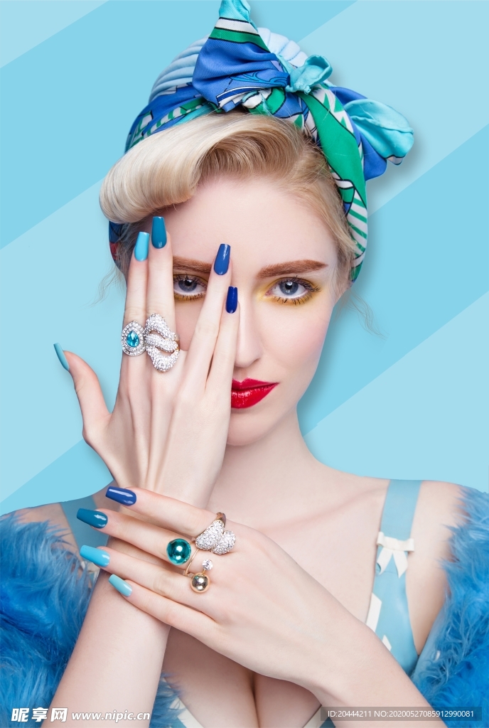 美甲店装饰挂画