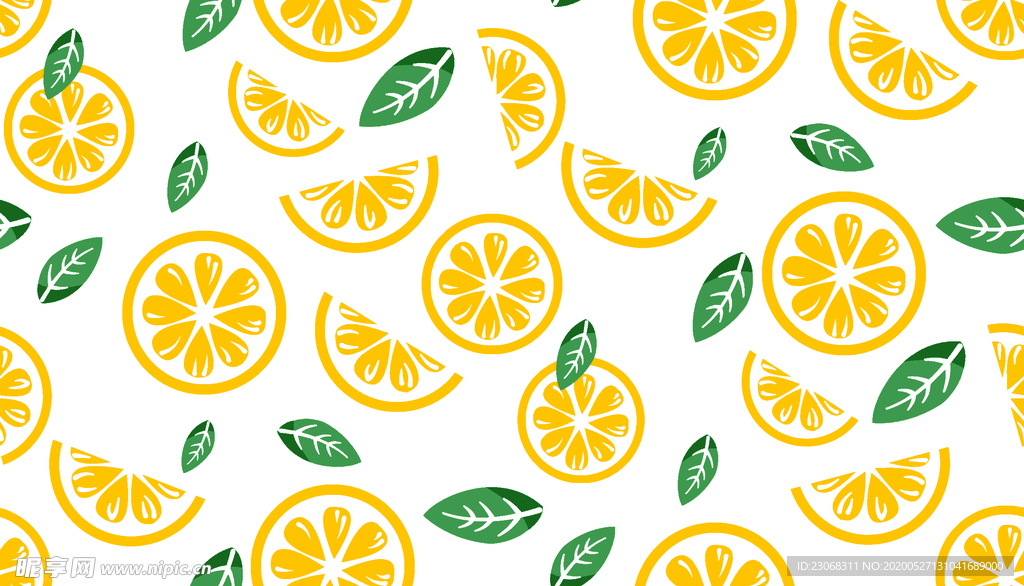 手绘卡通柠檬