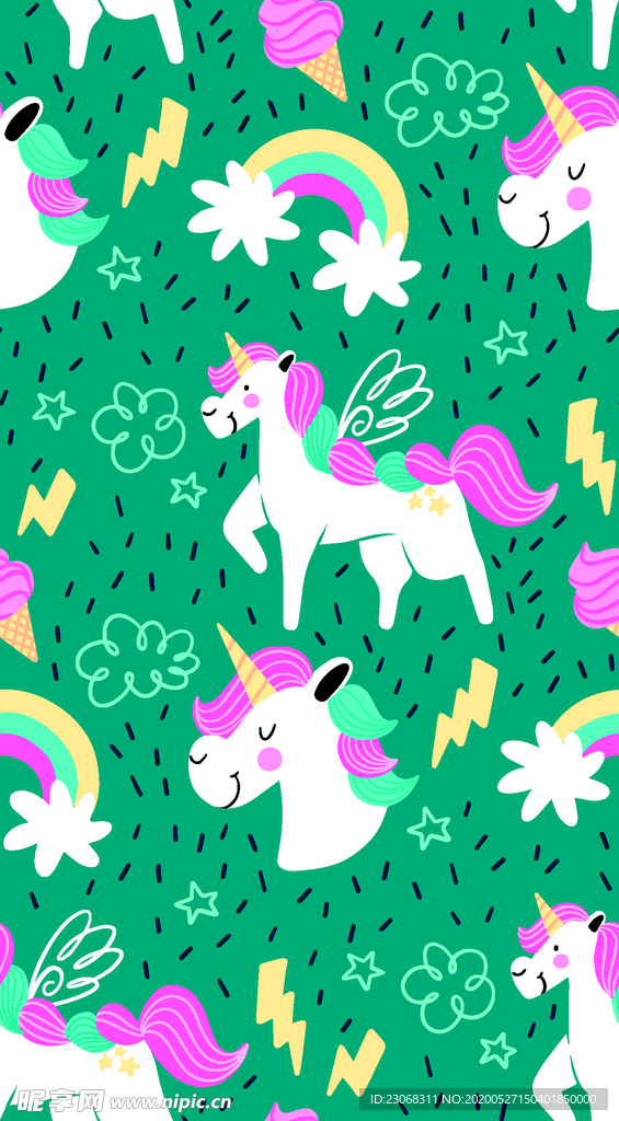 卡通独角兽