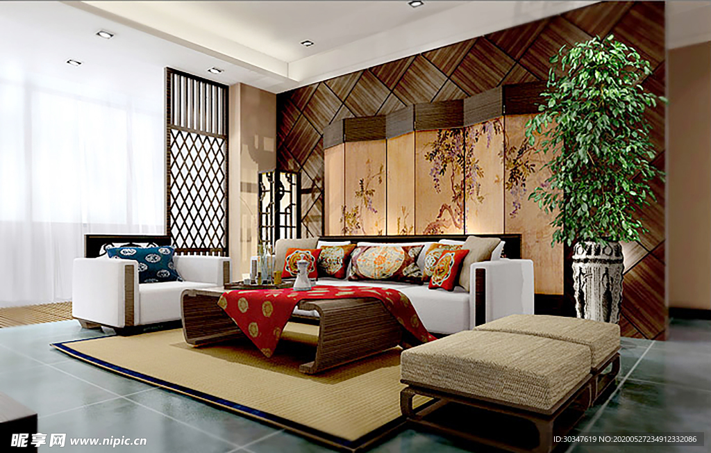 屏风家装效果图设计