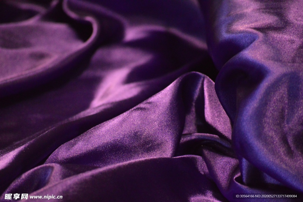 紫色丝绸高端合成背景素材