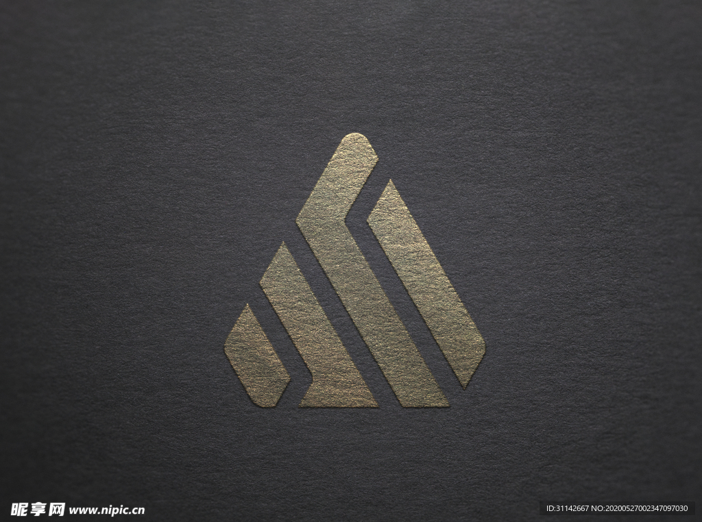 LOGO样机 纸面烫金效果