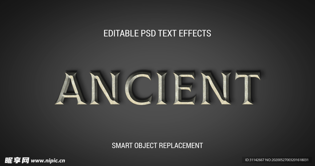 字体样式 复古浮雕效果