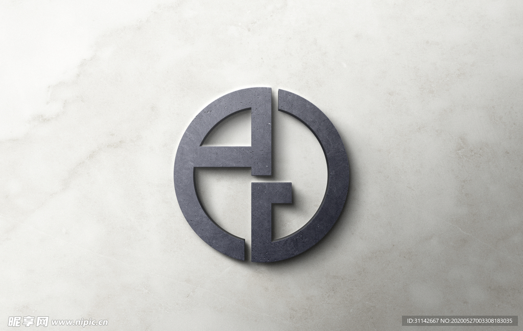 LOGO样机 背景贴图效果