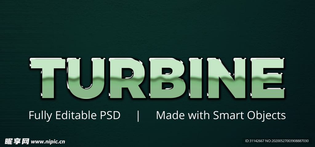 字体样式 金属阴影效果