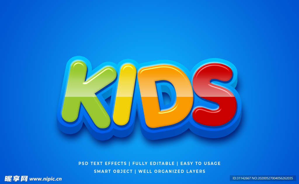 字体样式 儿童卡通效果