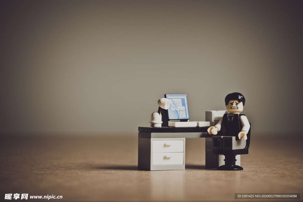 乐高挫折感商务人物