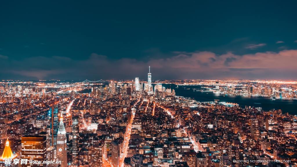 城市夜景图片素材